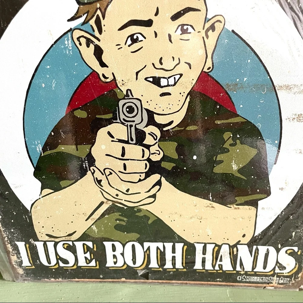 NEW I’m All For Gun Control Metal Sign